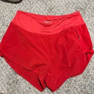 Women’s red small outdoor voices athletic shorts
